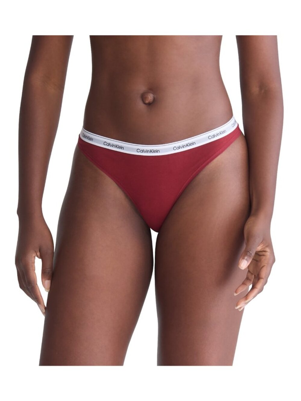 Calvin Klein Modern Logo Thong Underwear Syrah Size M NWT